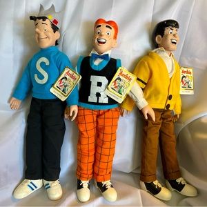 Vintage Archie Comics 1960’s Collector’s Dolls. Archie, Reggie, Jughead